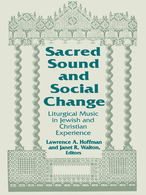 cover image of Sacred Sound and Social Change